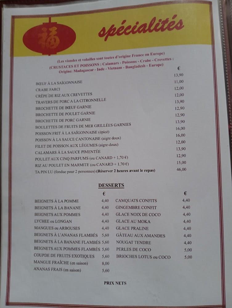 Le Nouveau Hong-Kong - Menu Image 3